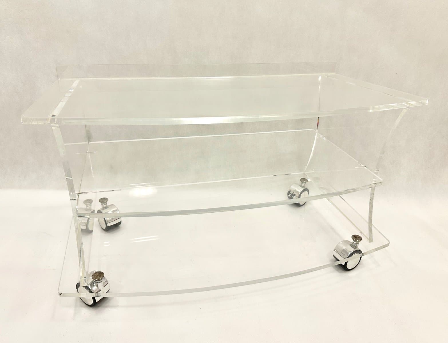 Bar shelf, transparent plastic, Germany, 1970s - 155259