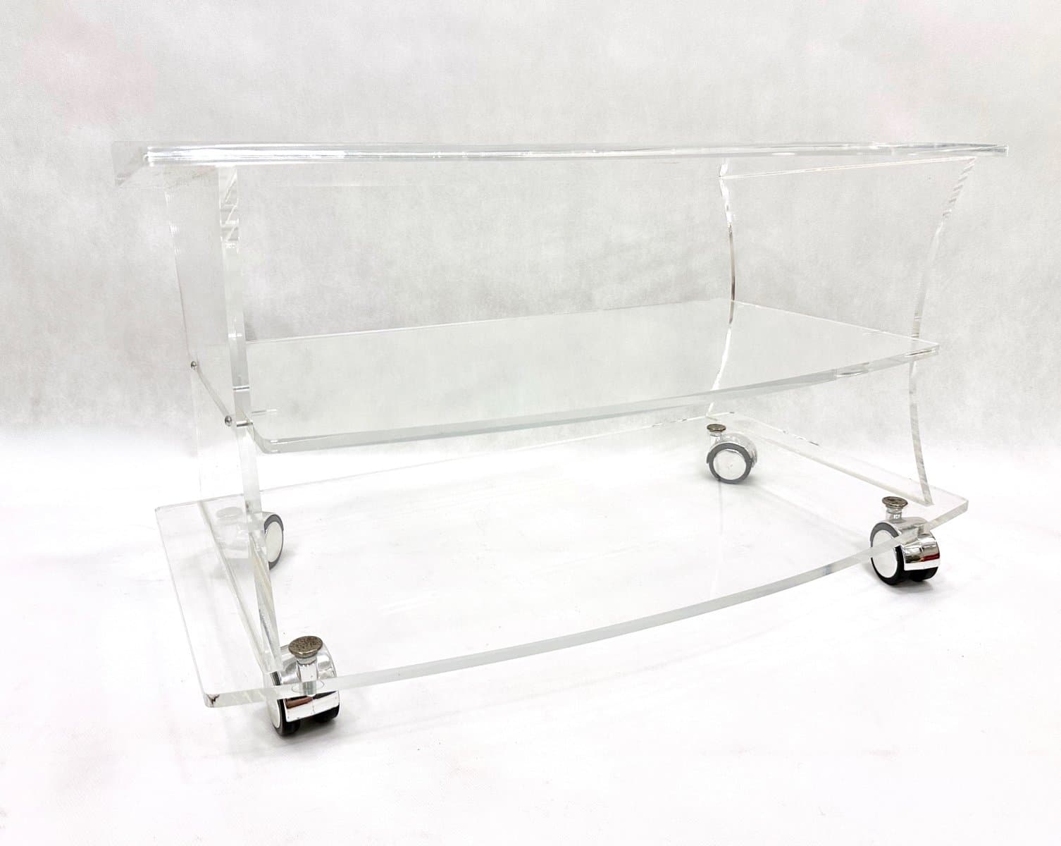 Bar shelf, transparent plastic, Germany, 1970s - 155261