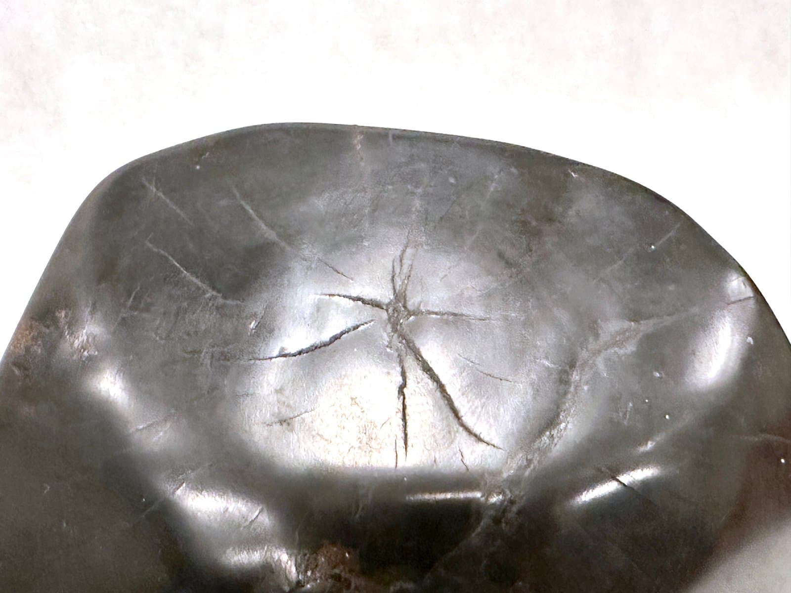 Rzeźba głowy kubistyczna, heban czarny, lata 60. - 155270