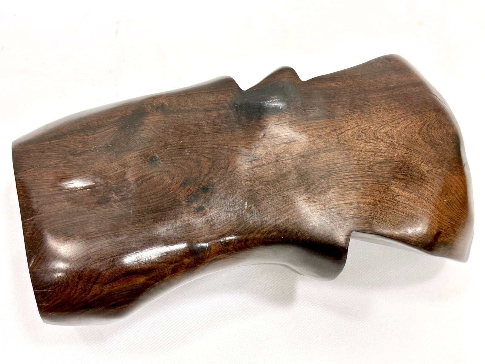 Rzeźba głowy kubistyczna, heban czarny, lata 60. - 155265