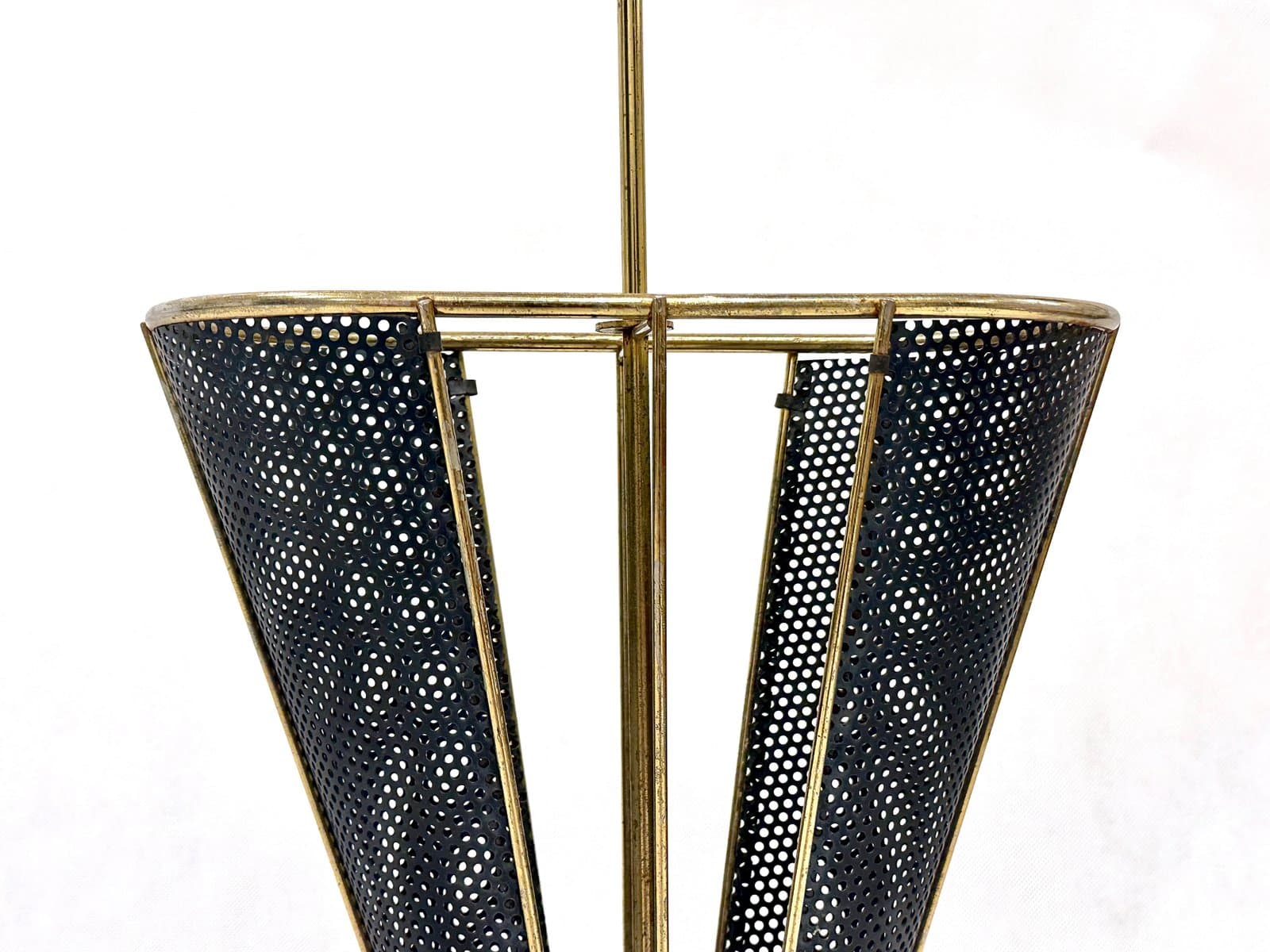 Umbrella Stand, black, brass, cast iron, Austria, 1960s. - 155504