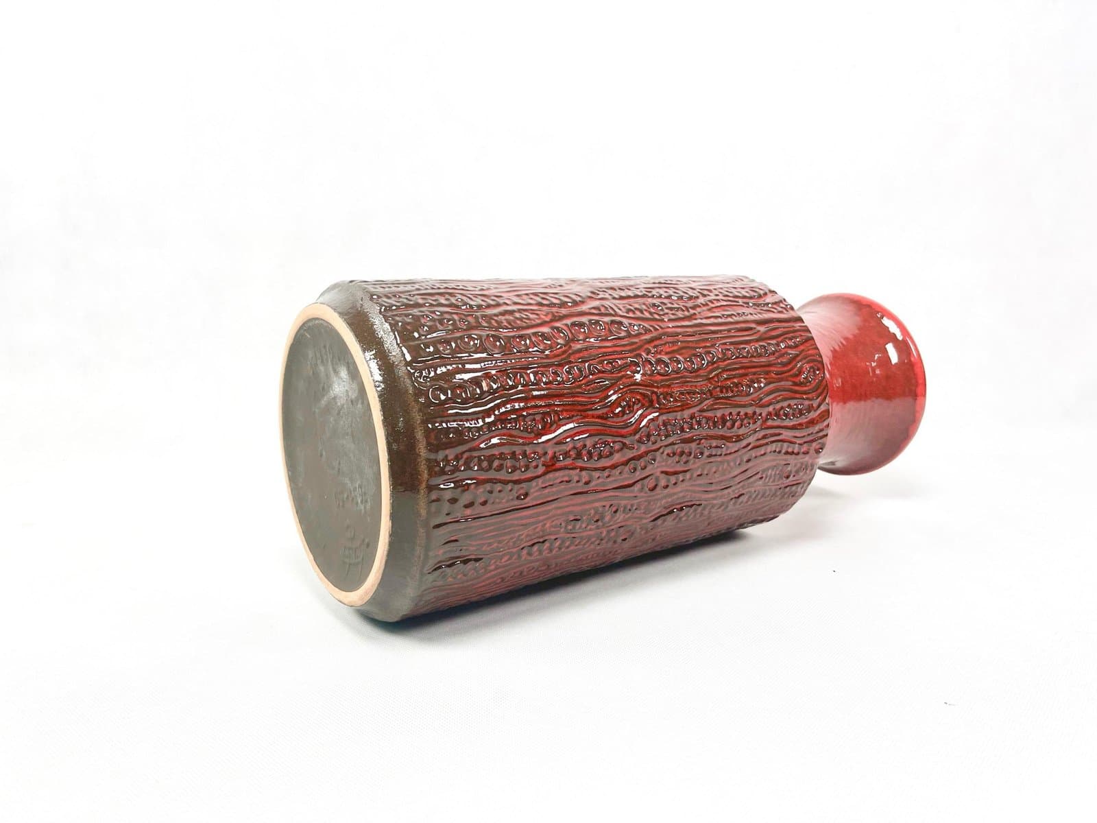 Wazon podłogowy No 3651-50, czerwony, ceramika, Niemcy, lata 70. - 155529