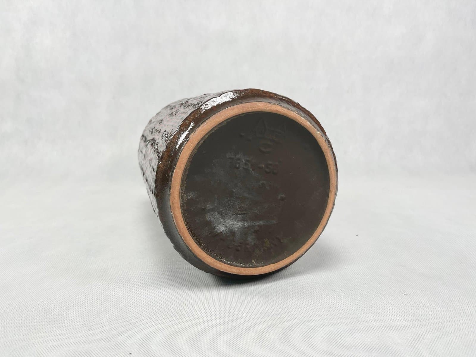 Wazon podłogowy No 3651-50, czerwony, ceramika, Niemcy, lata 70. - 155528