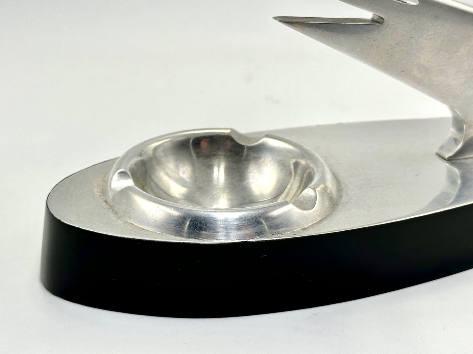 Figurka biurkowa Art Deco, srebrny, aluminium, Polska, lata 30. - 155623