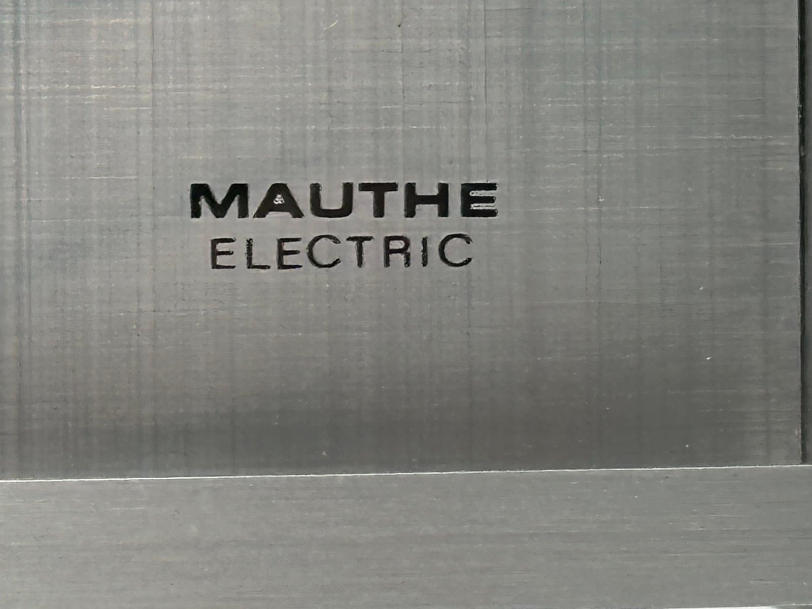 Zegar biurkowy, srebrny, aluminium, Niemcy, lata 50. - 155664