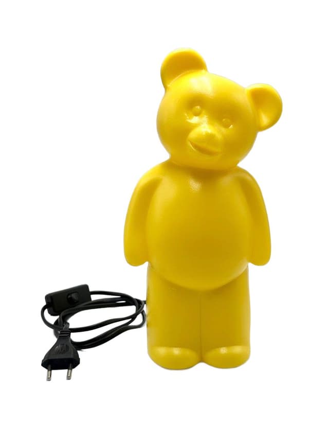 Table Lamp Lumibear, yellow plastic, Germany, 1990s. - DIMENSION