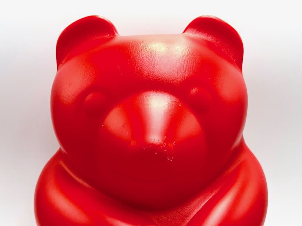 Table Lamp Gummy Bear, red plastic, Germany, 1990s - 155697