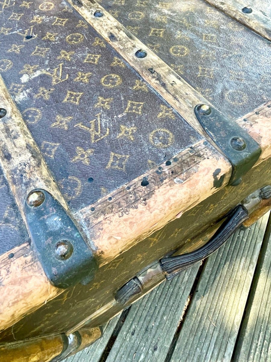 Kufer Malle Haute, Monogram brązowy, płótno, skóra, drewno, mosiądz, Louis Vuitton, Francja, lata 20. - 155710