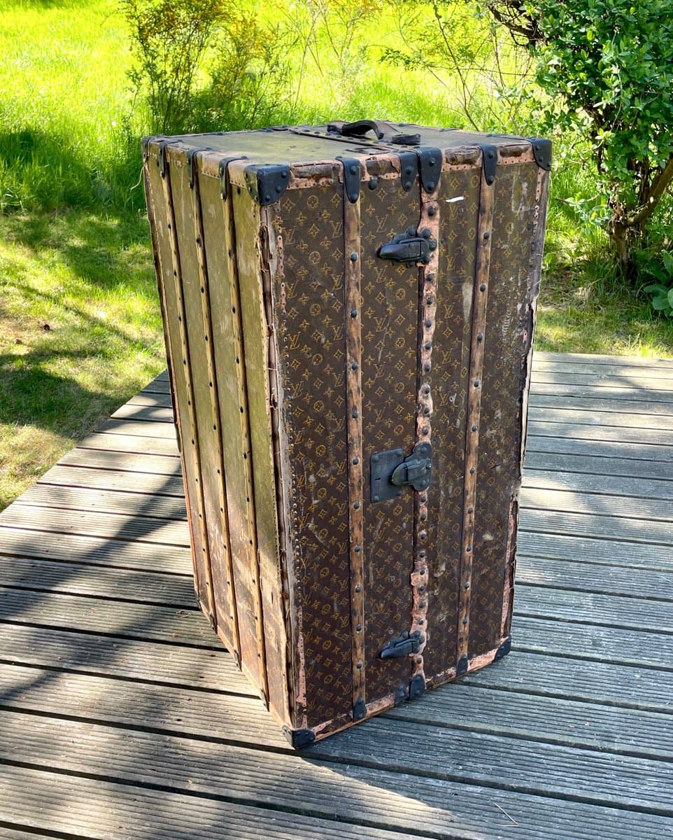 Kufer Malle Haute, Monogram brązowy, płótno, skóra, drewno, mosiądz, Louis Vuitton, Francja, lata 20. - 155715