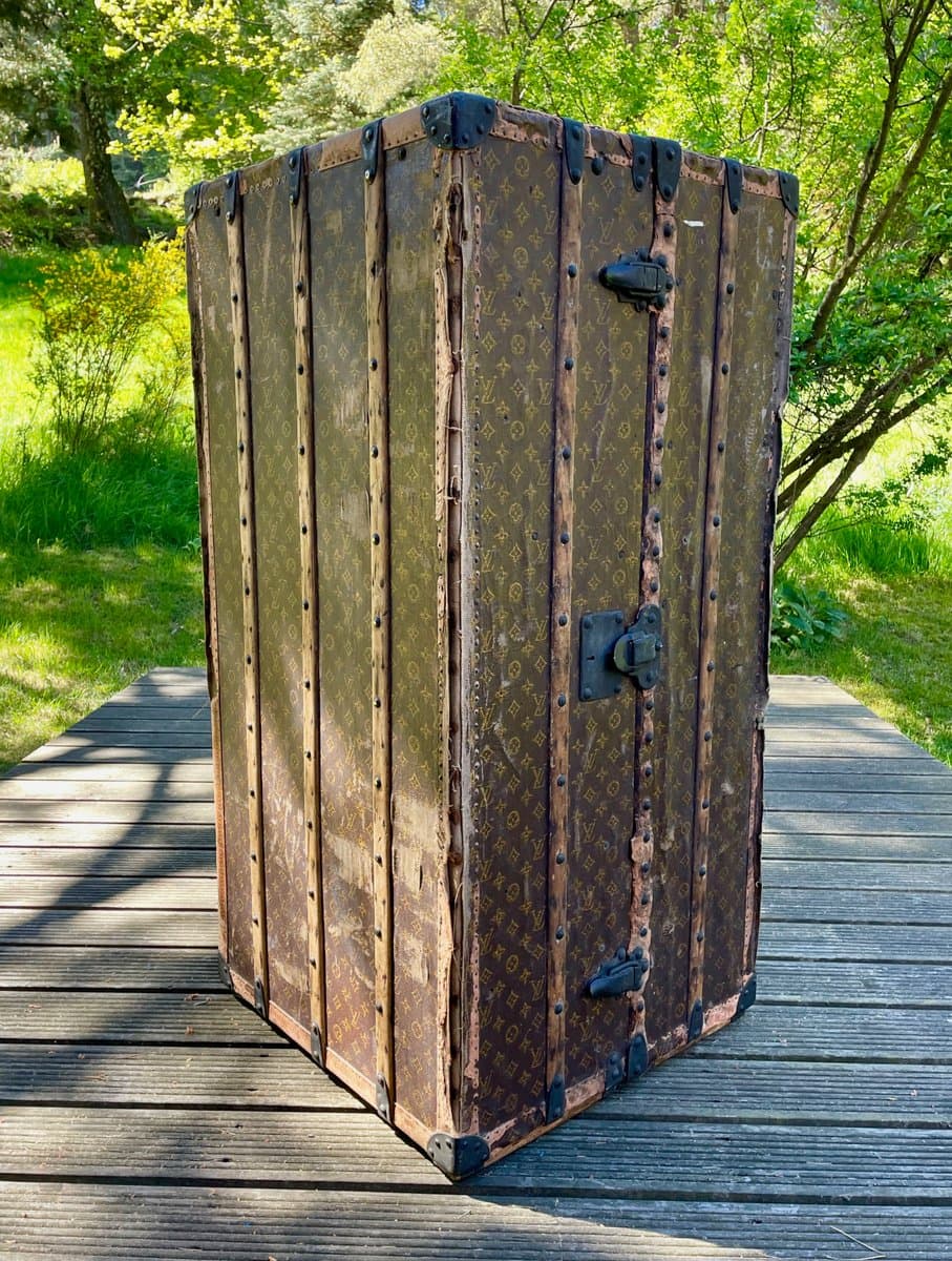 Kufer Malle Haute, Monogram brązowy, płótno, skóra, drewno, mosiądz, Louis Vuitton, Francja, lata 20. - 155718