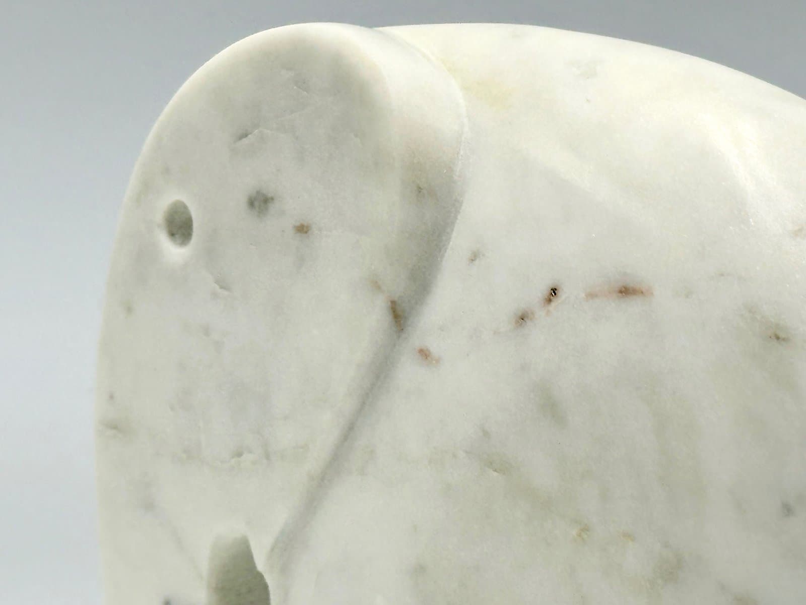 Figurka słoń indyjski Postmodern, marmur biały, Indie, lata 90. - 155722