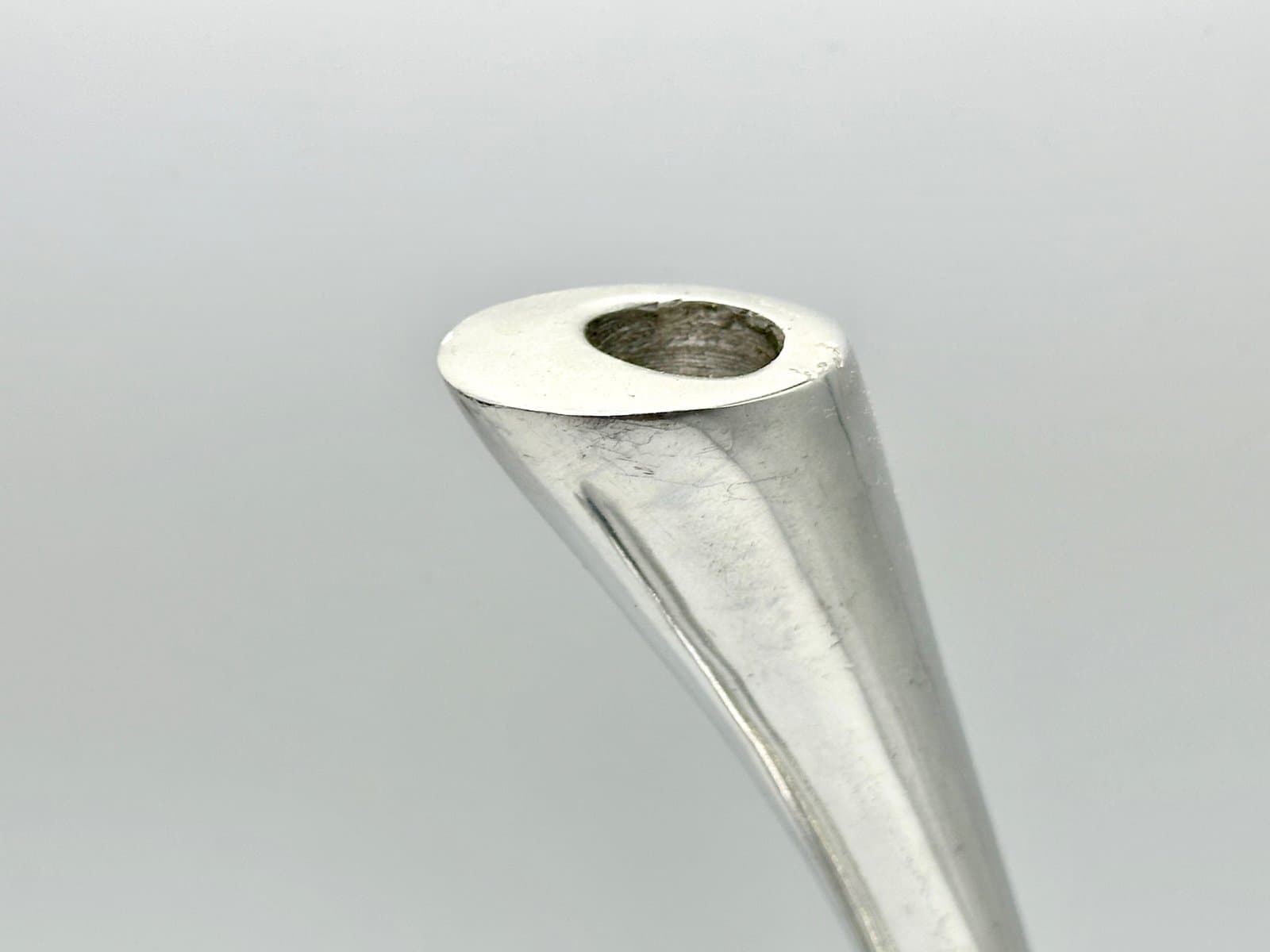 Świecznik Curly, srebrny, aluminium, Holandia, lata 80. - 155738