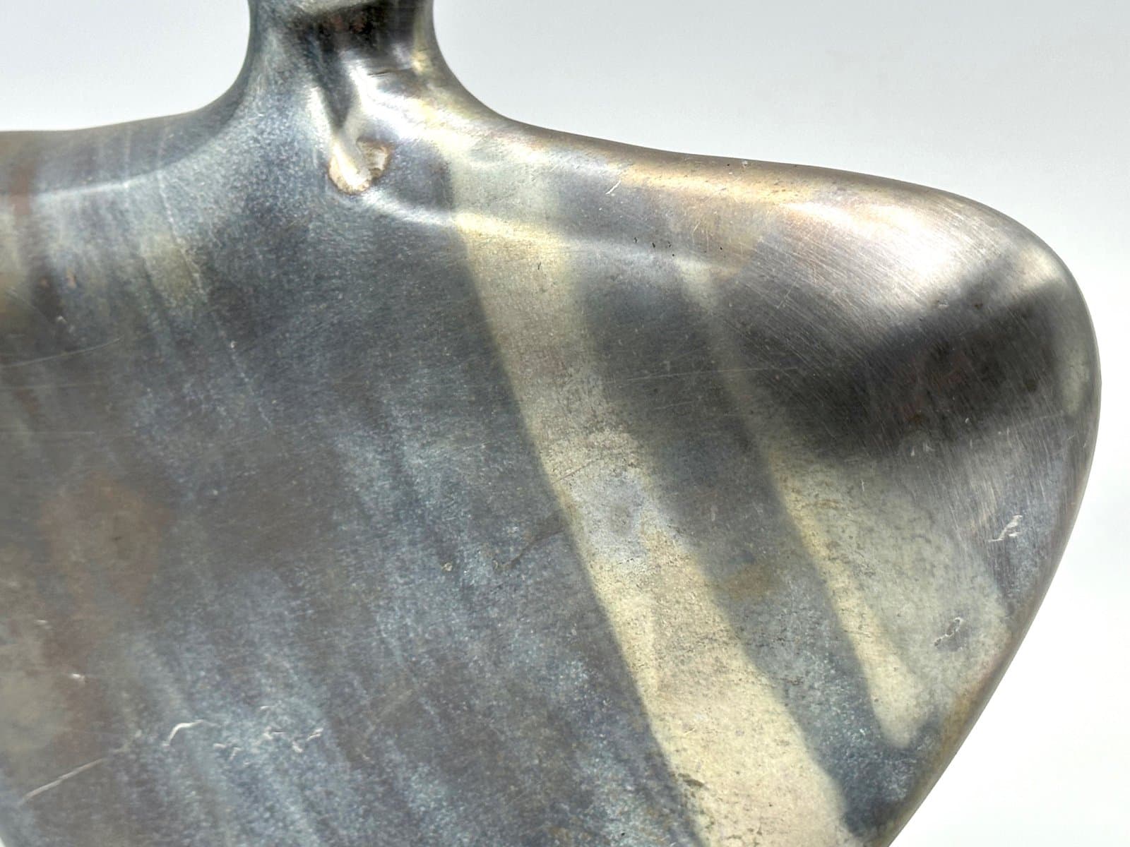 Butelka płaska, srebrny, aluminium, lata 70. - 155760