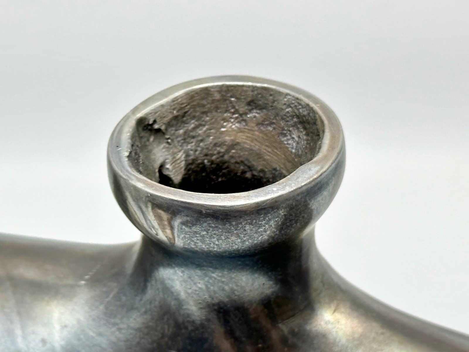 Butelka płaska, srebrny, aluminium, lata 70. - 155761