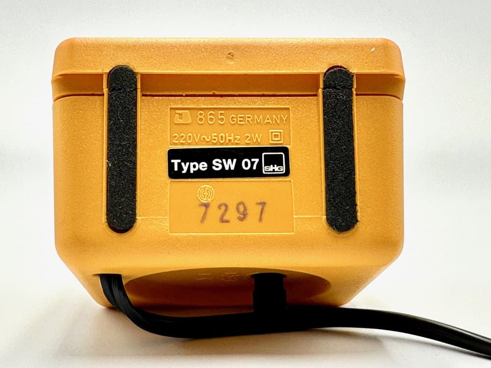 Zegar stołowy Modatempo, pomarańczowy, plastik, Niemcy, lata 80. - 155766