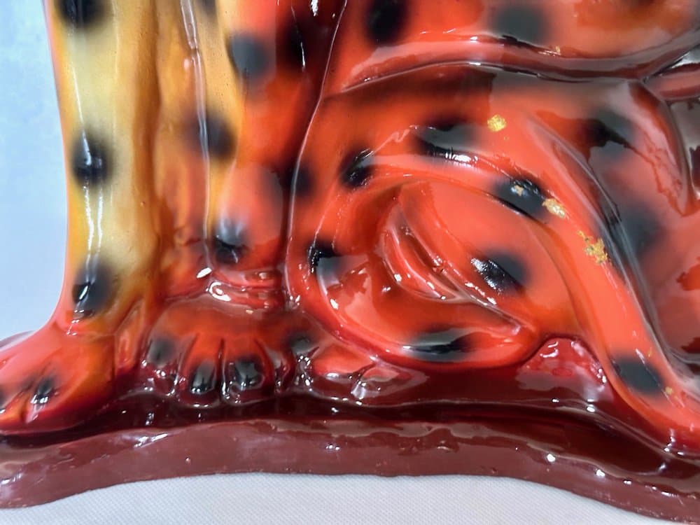 Statua tygrysa, multikolor, żywica, Włochy, lata 70. - 155821