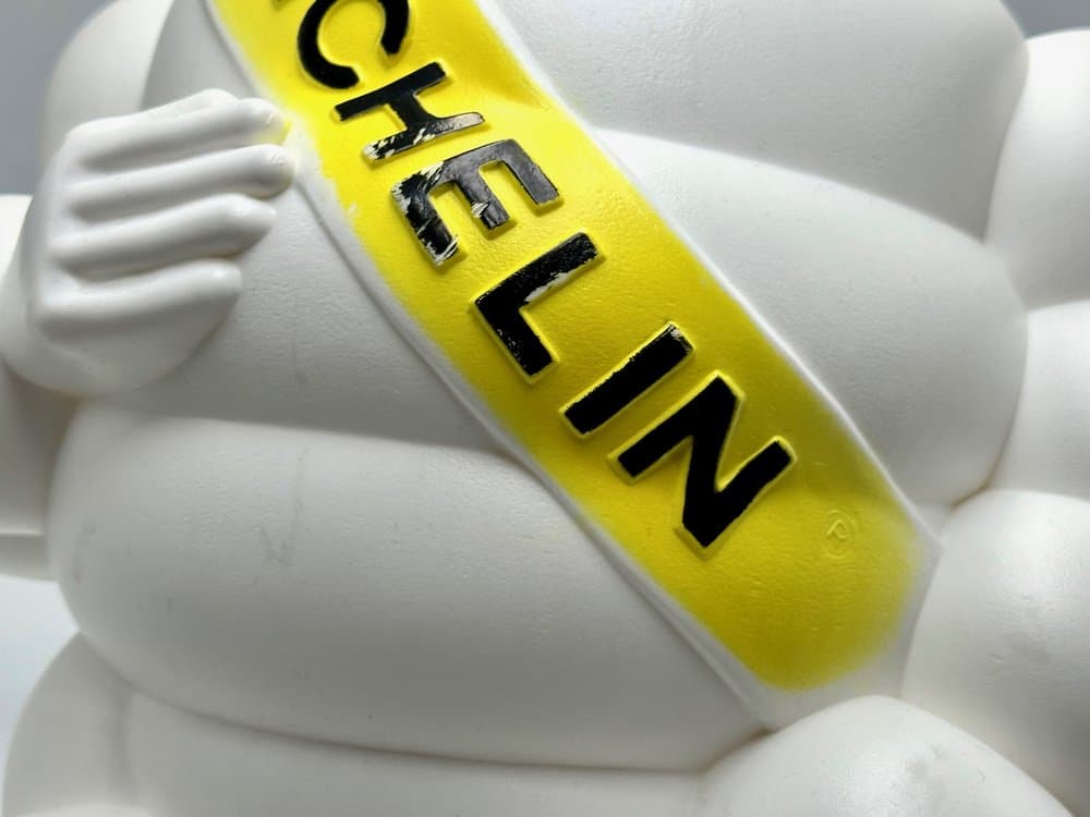 Figurka Bibendum Michelin, biały, plastik, Finlandia, lata 60. - 155916