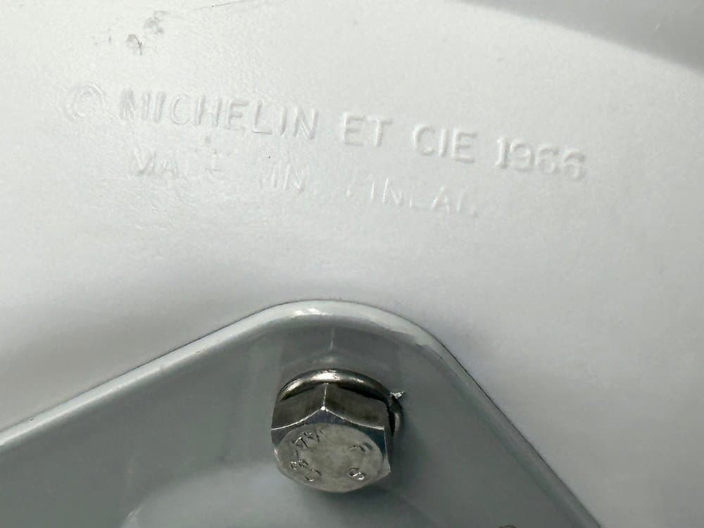 Figurka Bibendum Michelin, biały, plastik, Finlandia, lata 60. - 155919