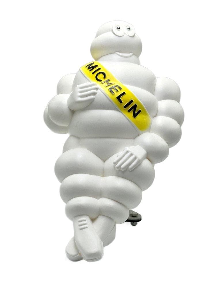 Figurka Bibendum Michelin, biały, plastik, Finlandia, lata 60.
