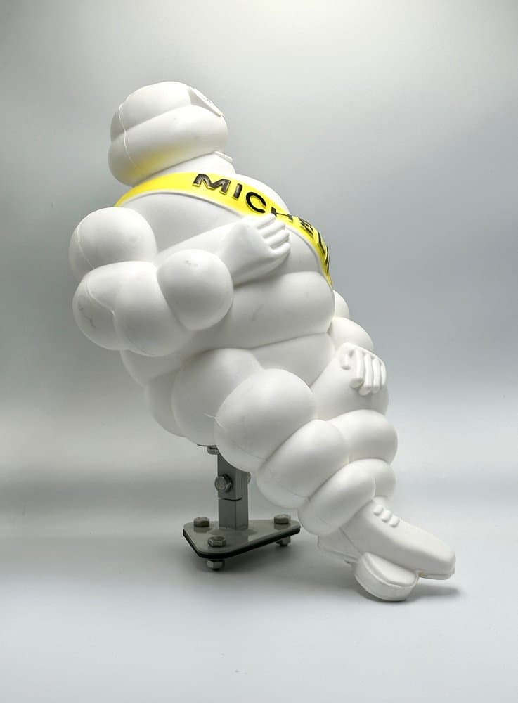 Figurka Bibendum Michelin, biały, plastik, Finlandia, lata 60. - 155909