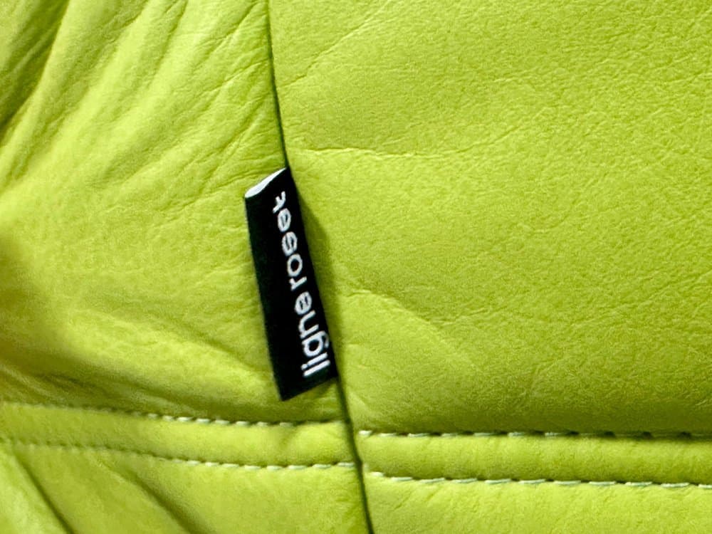 Sofa trzyosobowa Togo, zielony, skóra, proj. M. Ducaroy, Ligne Roset, Francja, 2010s - 155969