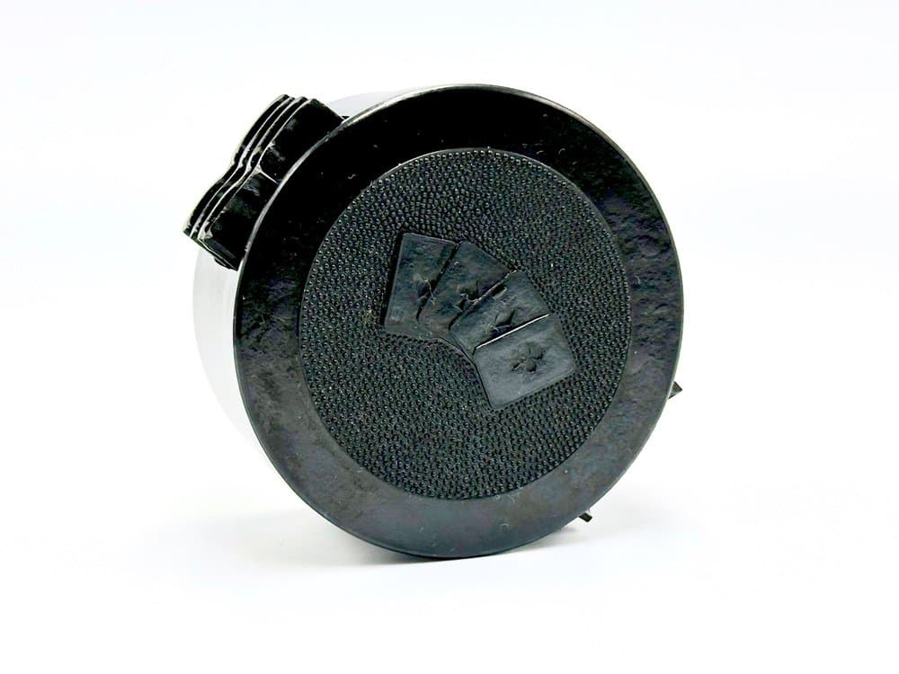 Zestaw pięciu popielniczek Card Suits, czarny, bakelit, Polska, lata 50. - 155993