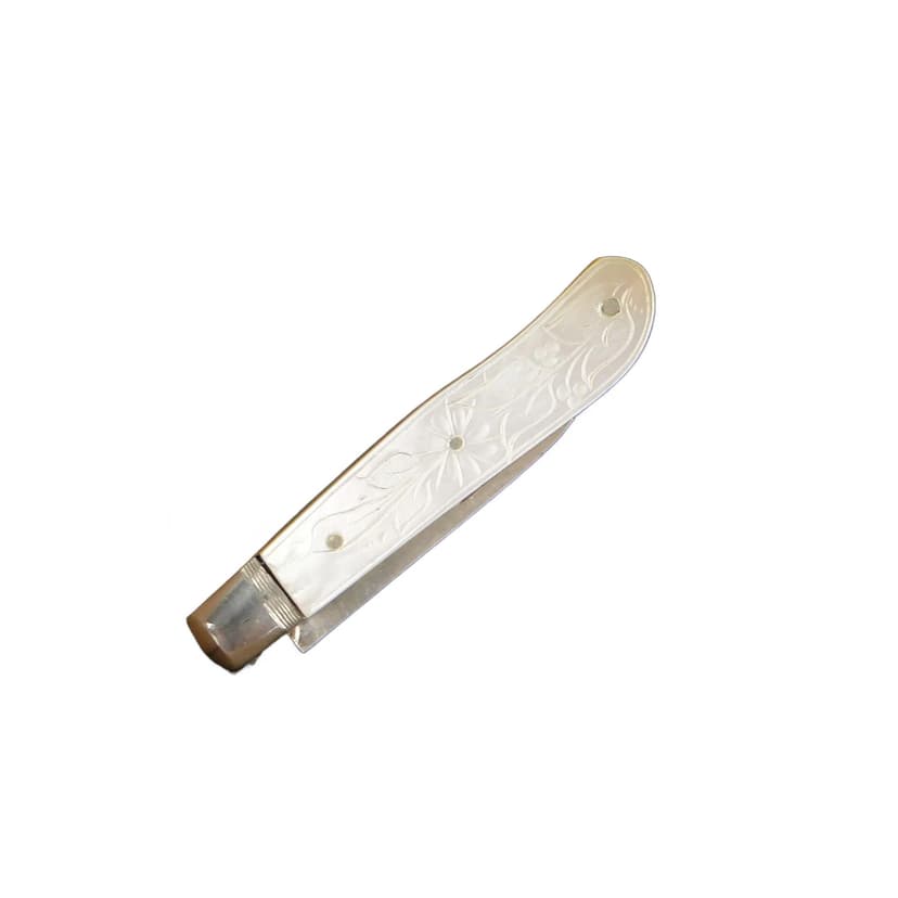 Sterling Silver Ladies’ Pocket Knife with Mother-of-Pearl, England, 1920s