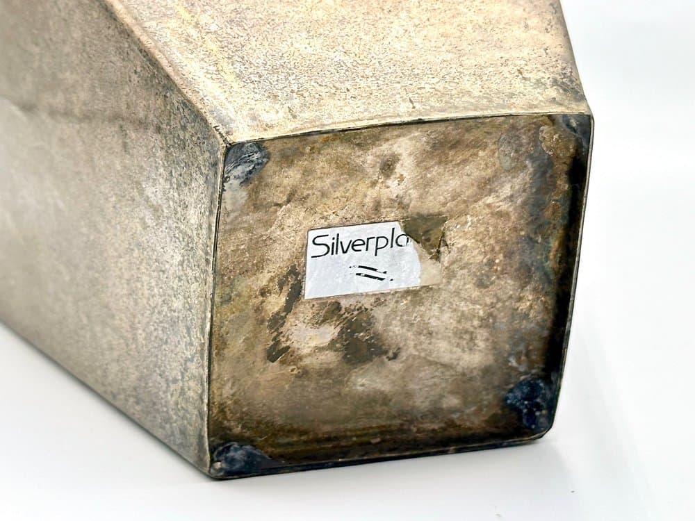 Vase Modernist, silver, silver-plated steel, 1950s - 156042