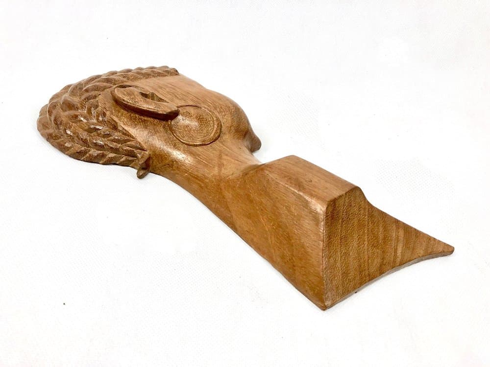 para rzeźb ściennych, African, brąz jasny, teak, lata 60. - 156050