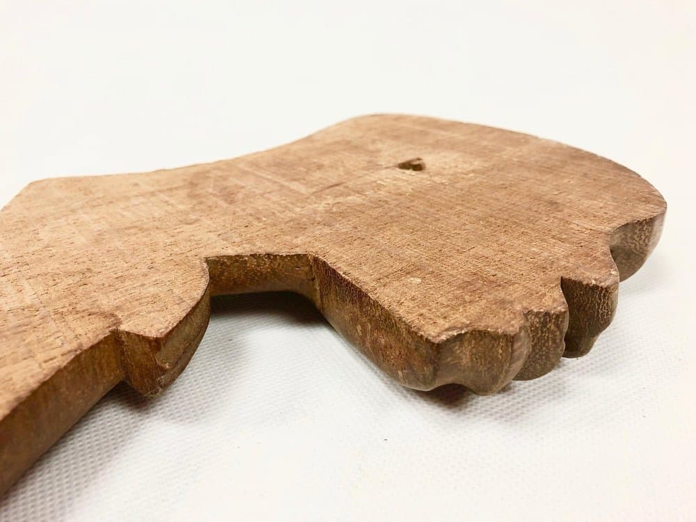 para rzeźb ściennych, African, brąz jasny, teak, lata 60. - 156052