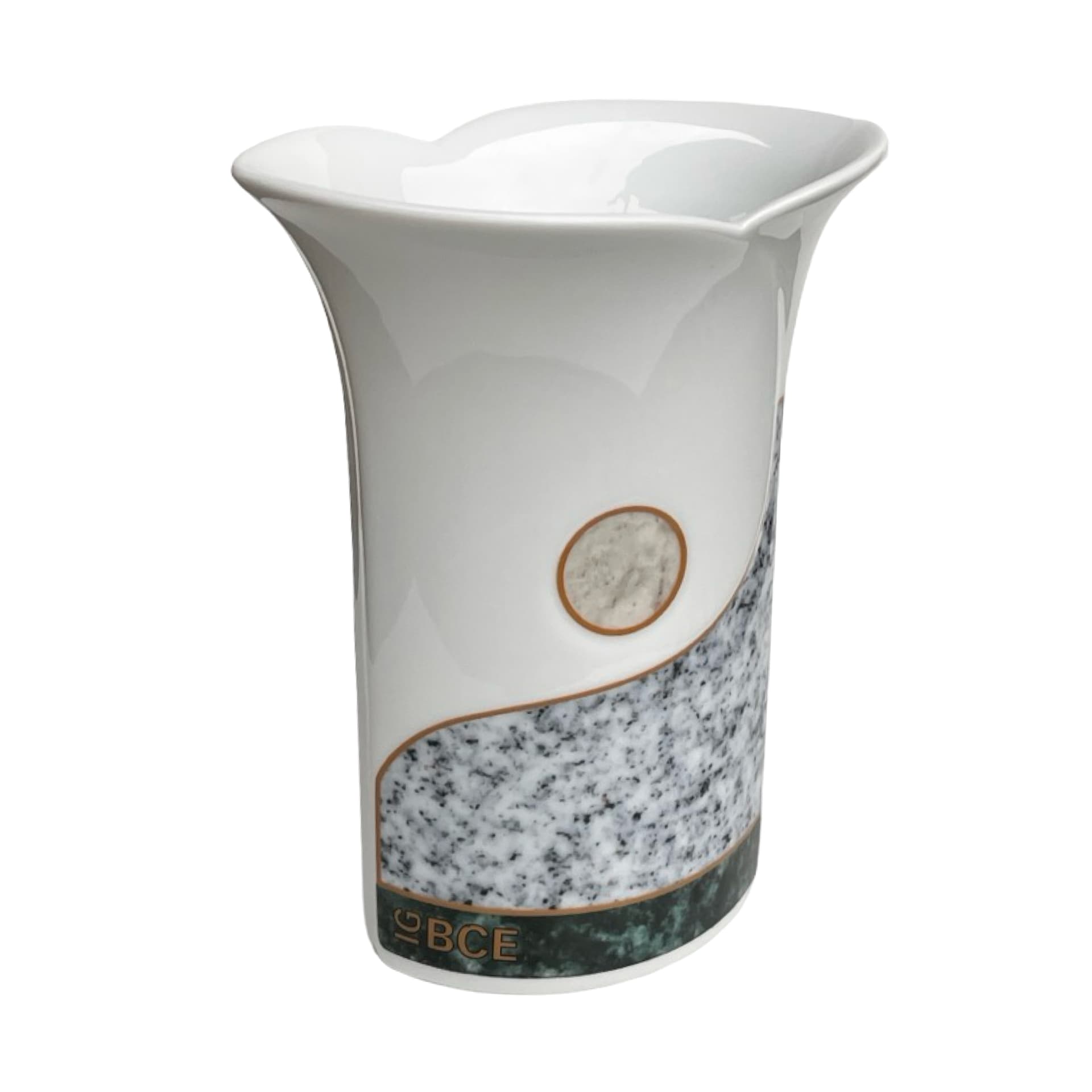 Wazon Hutschenreuther IG BCE, Niemcy, lata 90., porcelana dekoracyjna, model 69 - 140831