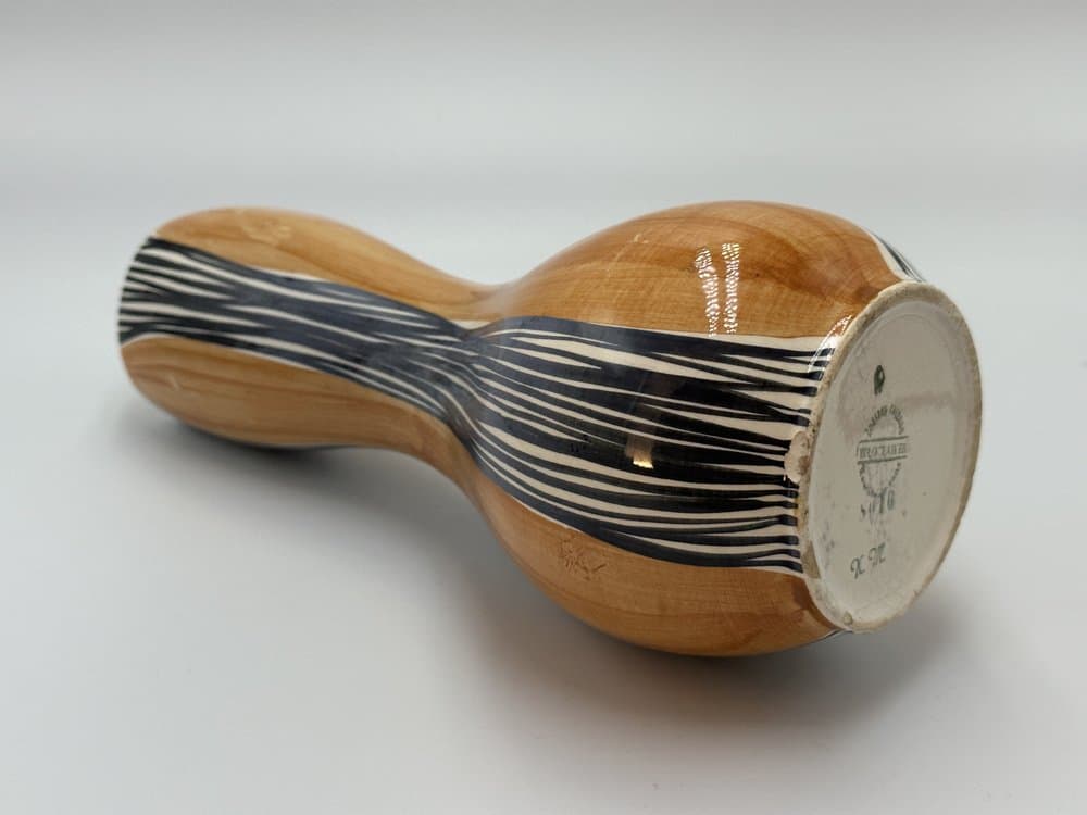 Wazon No 244, brązowy, fajans, proj. W. Płażewski, Polska, lata 60. - 156277