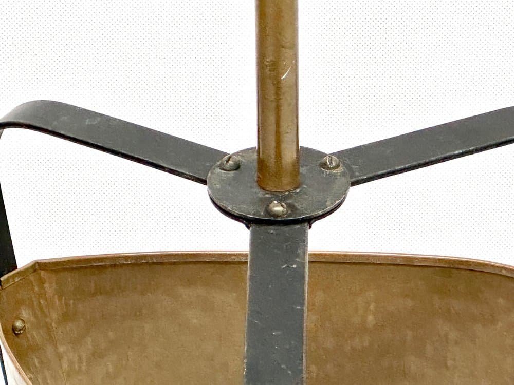 Stojak na parasole, miedź, stal czarna, Niemcy, lata 60. - 156407