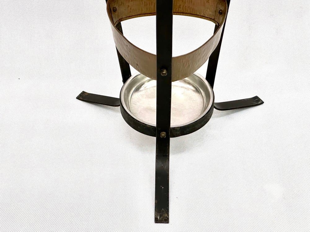 Stojak na parasole, miedź, stal czarna, Niemcy, lata 60. - 156402