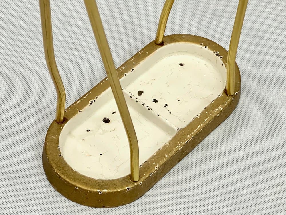 Stojak na parasole, złoty, aluminium, Austria, lata 60. - 156420