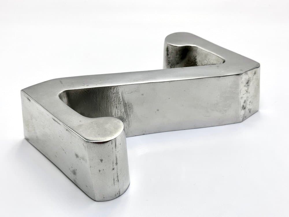 Litera stojąca Z, srebrny, aluminium, Polska, lata 70. - 156462