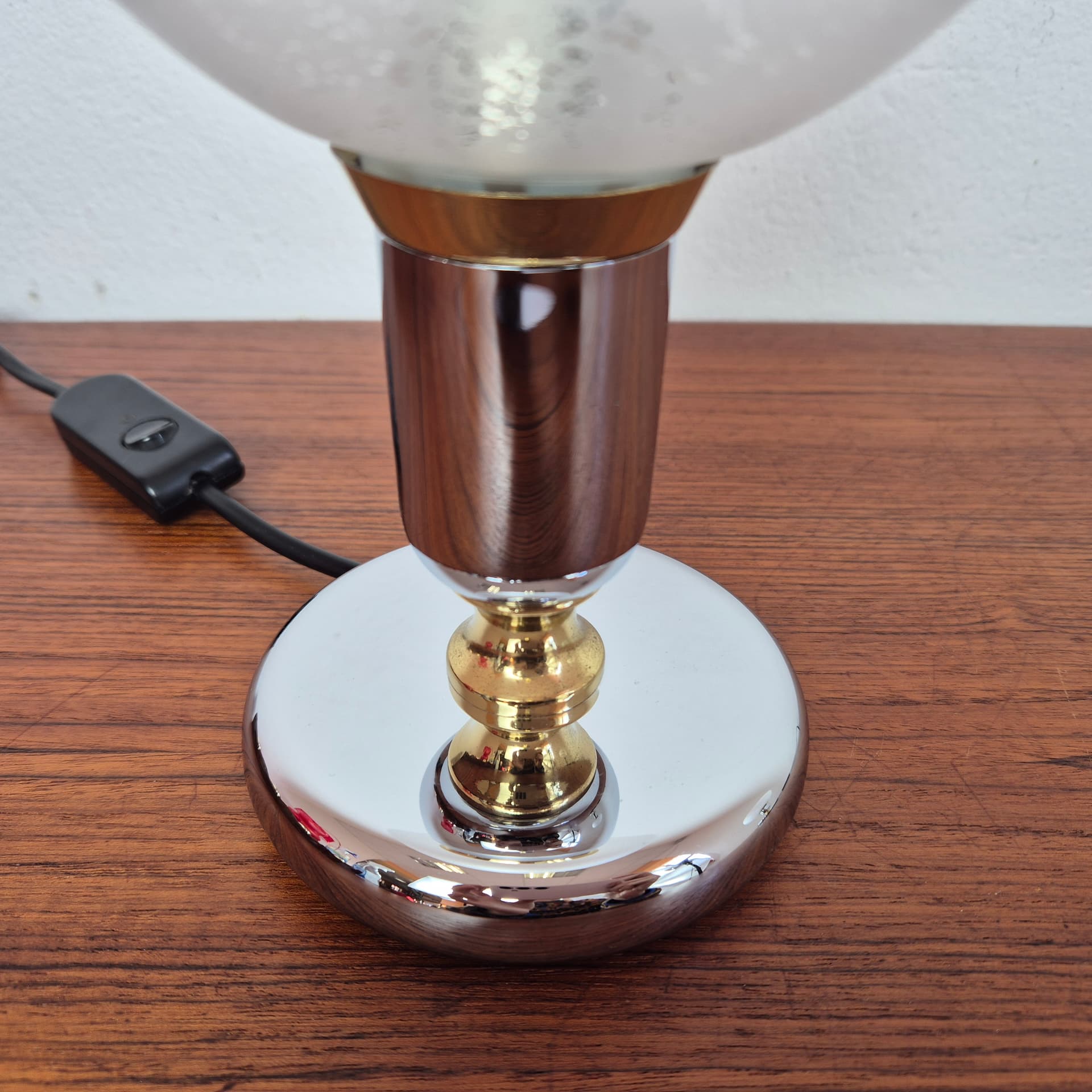 Lampka nocna, biel, szkło, Wortmann & Filz, Niemcy, lata 80. - 142744