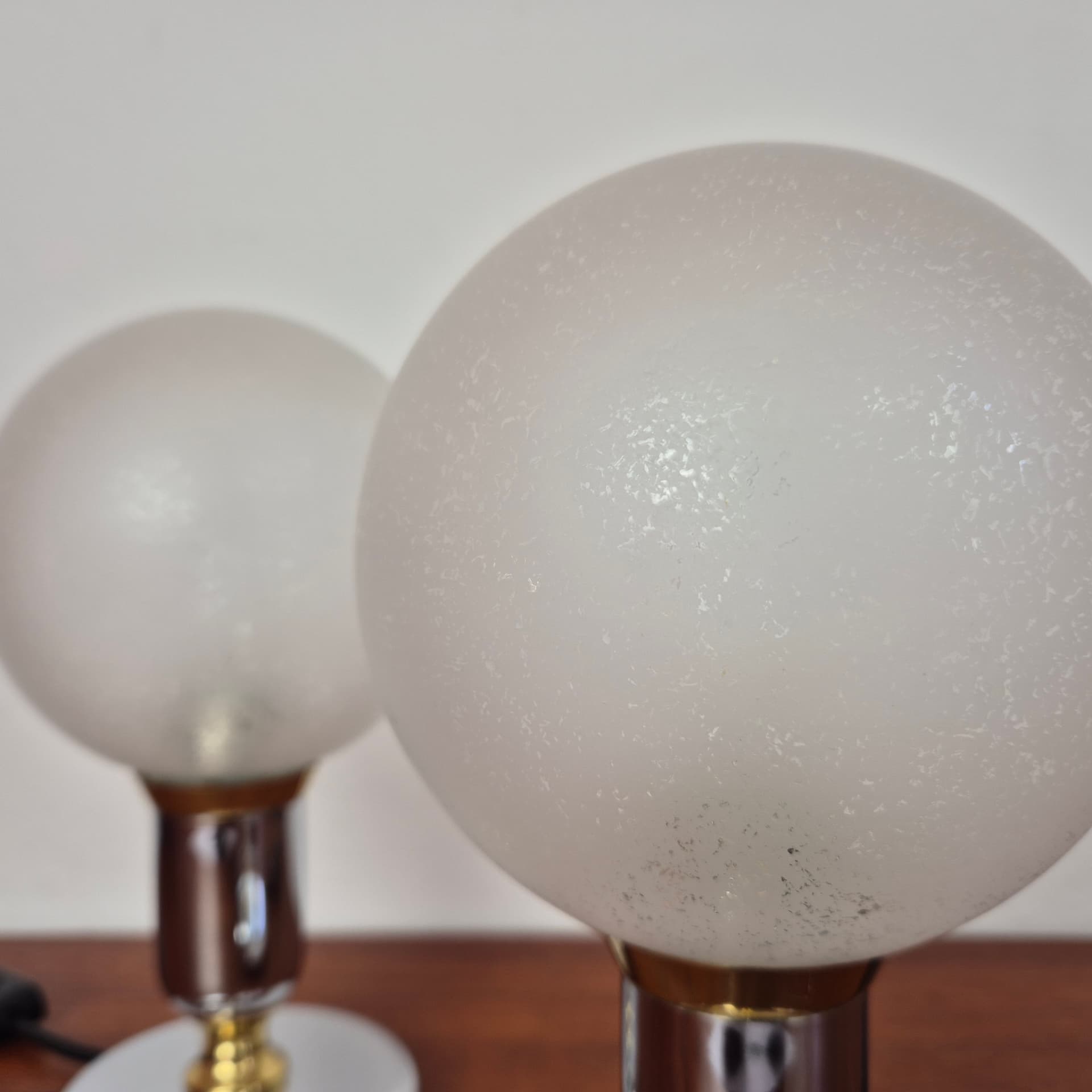 Lampka nocna, biel, szkło, Wortmann & Filz, Niemcy, lata 80. - 142740