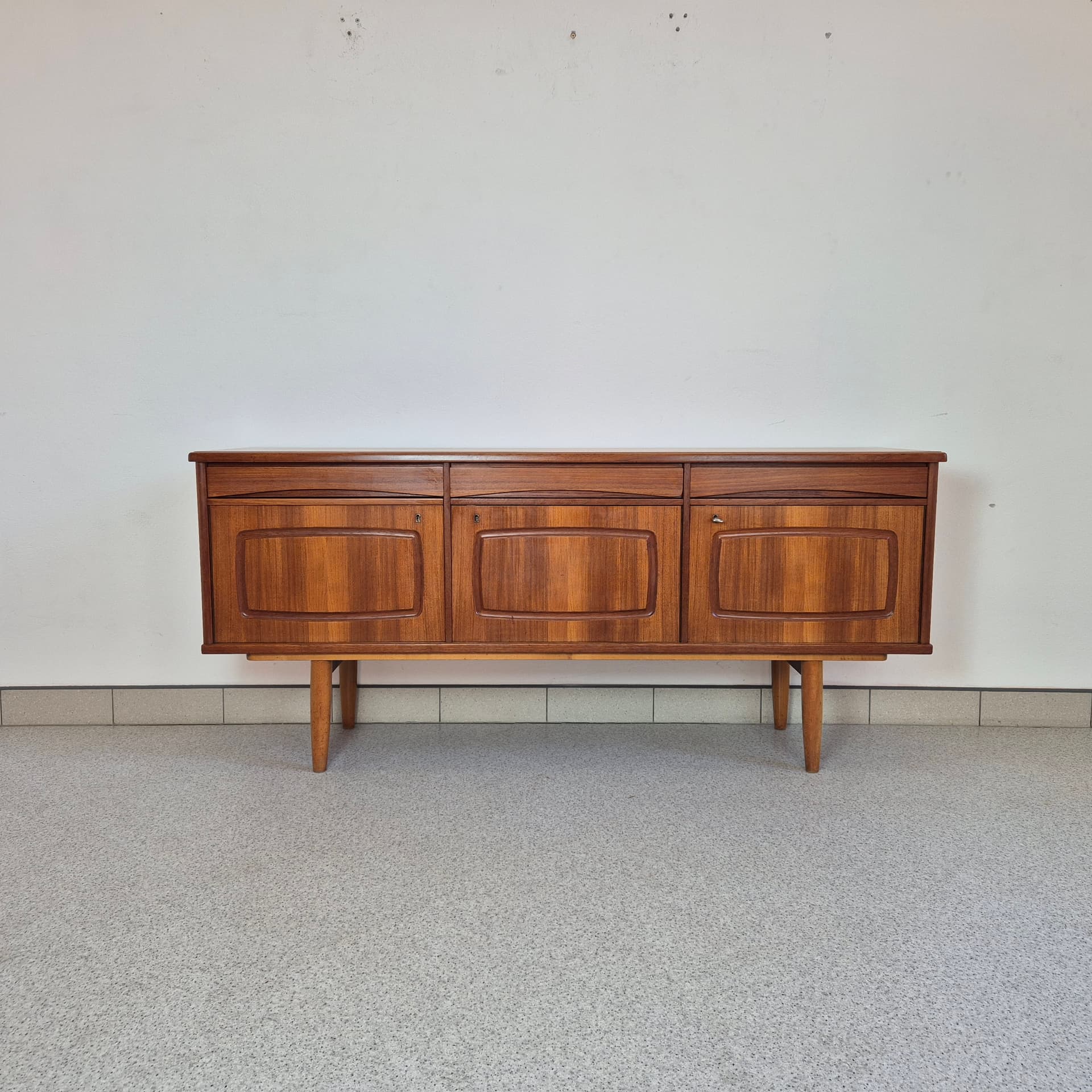 Sideboard Nettsun, teak brązowy, Brodrene Sorheim, Norwegia, lata 60. - 142785