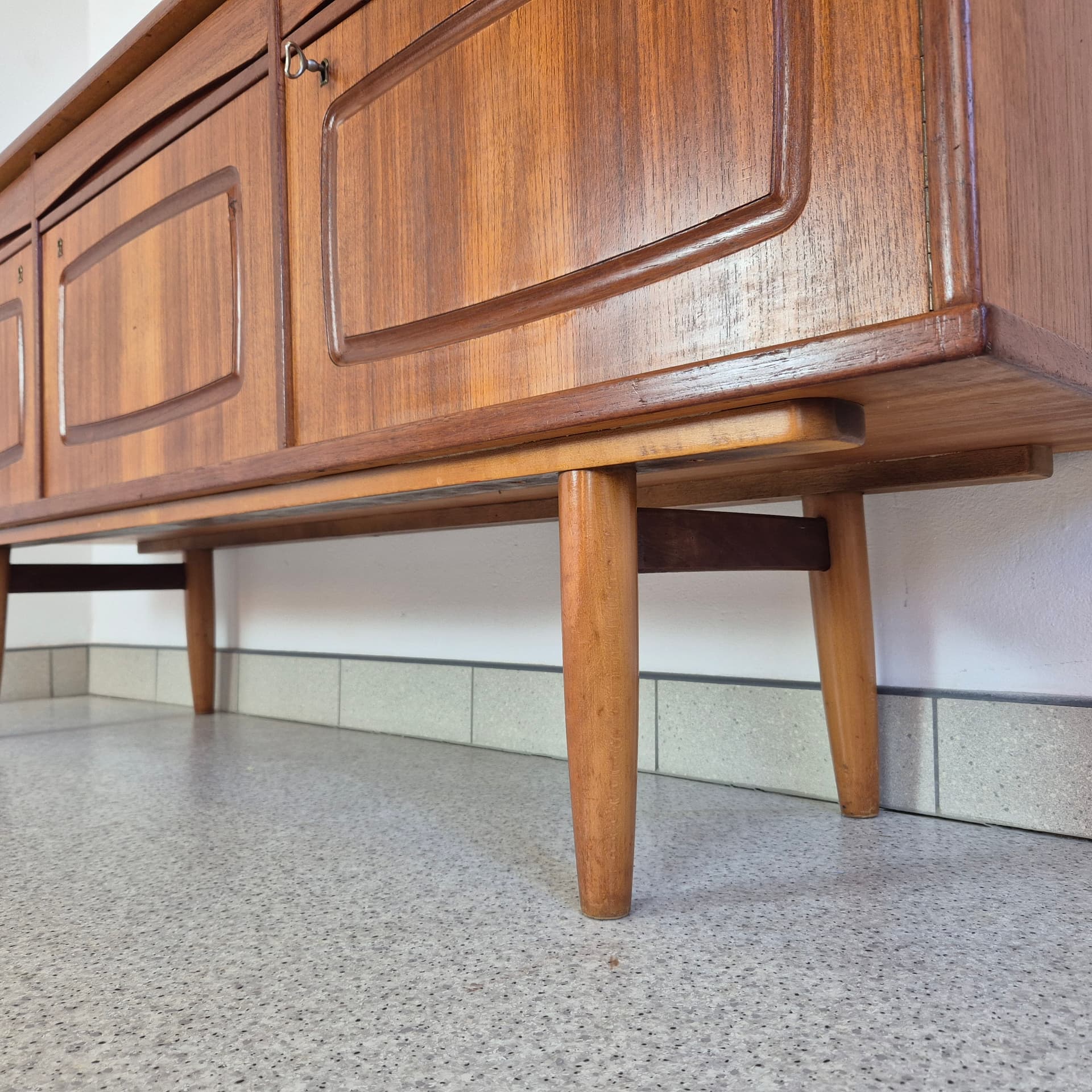 Sideboard Nettsun, teak brązowy, Brodrene Sorheim, Norwegia, lata 60. - 142796