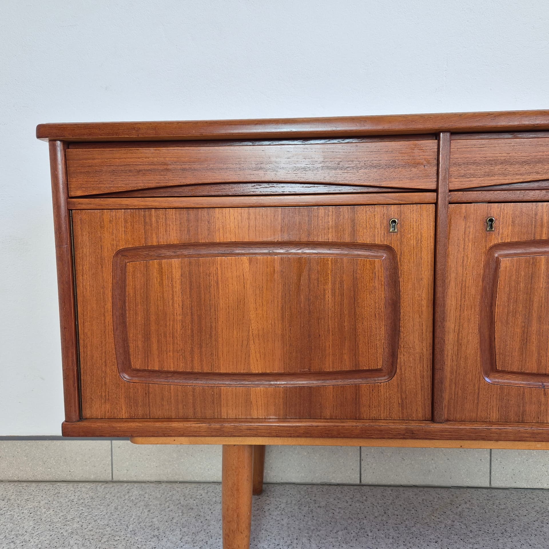 Sideboard Nettsun, teak brązowy, Brodrene Sorheim, Norwegia, lata 60. - 142793