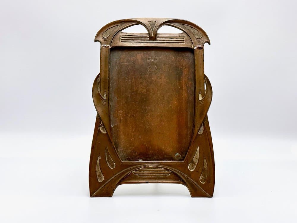 Ramka na zdjęcie, Art Nouveau, miedź, Francja, początek XX w. - 156560