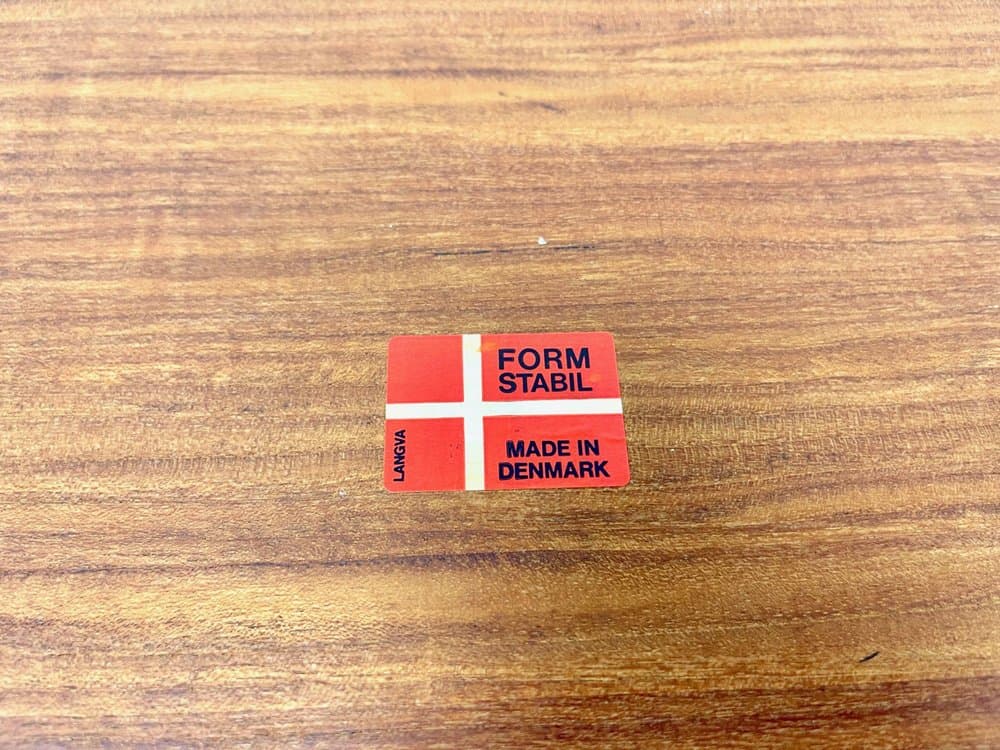 Taca do serwowania, teak brązowy, Dania, lata 60. - 156642