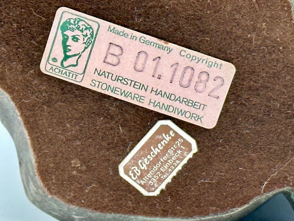 Rzeźba Achatit, brązowy ciemny, kamionka, Niemcy, lata 70. - 156676