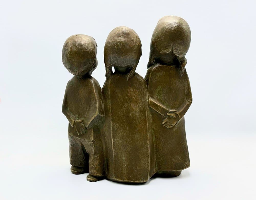 Rzeźba Achatit, brązowy ciemny, kamionka, Niemcy, lata 70. - 156673