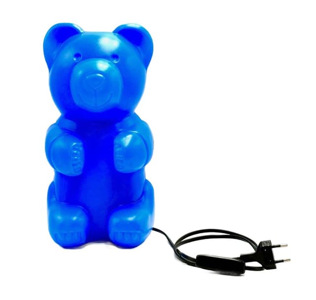 Table Lamp Gummy Bear, blue, plastic, Germany, 1990s - DIMENSION