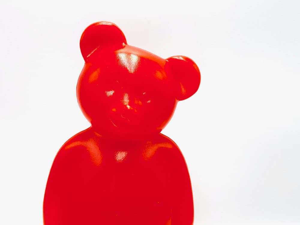 Lampa stołowa Lumibear, czerwony, plastik, Blick Art Creativ, lata 90. - 156720