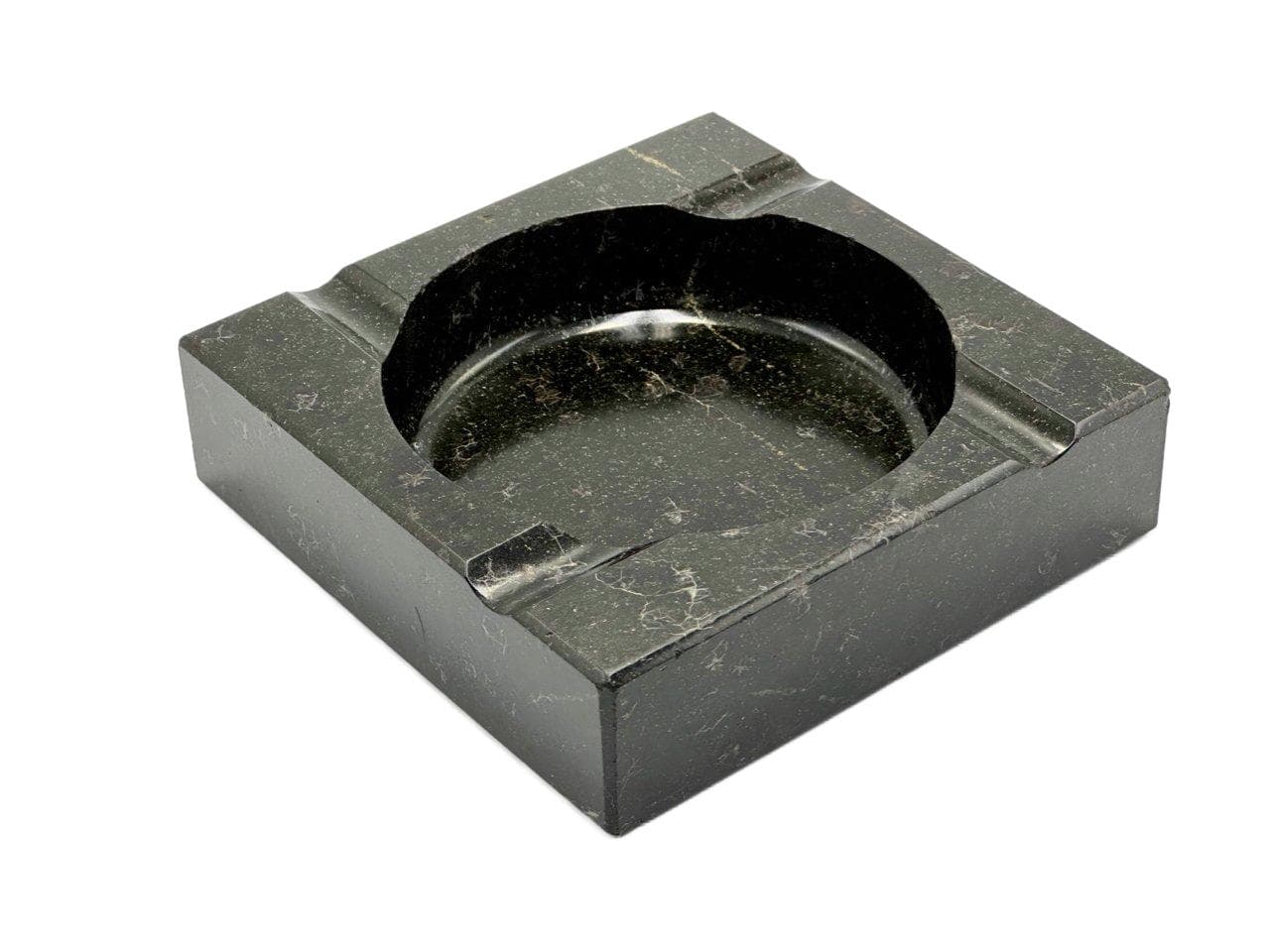 Popielniczka Art Deco, czarny marmur, Niemcy, lata 30.