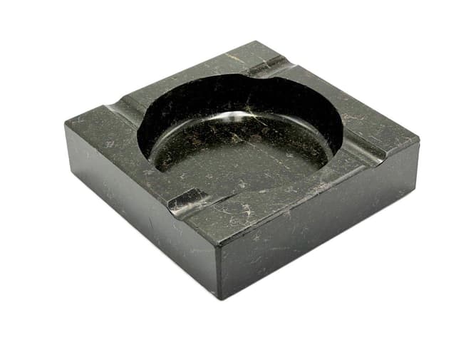 Popielniczka Art Deco, czarny marmur, Niemcy, lata 30. - WYMIARY