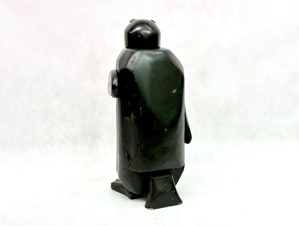 Figura pingwina, multikolor, drewno, lata 70. - 156795